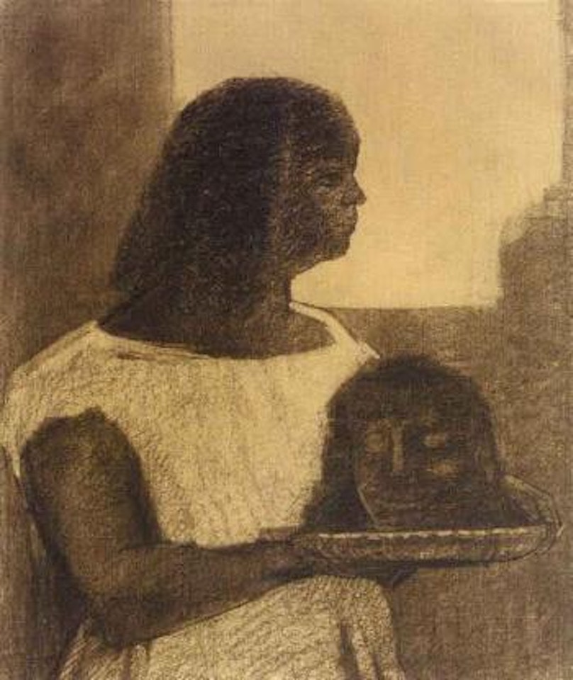 Tete de Saint Jean-Baptiste by Odilon Redon