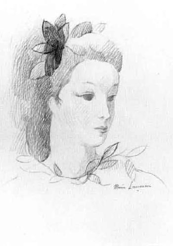 Visage fleuri by Marie Laurencin