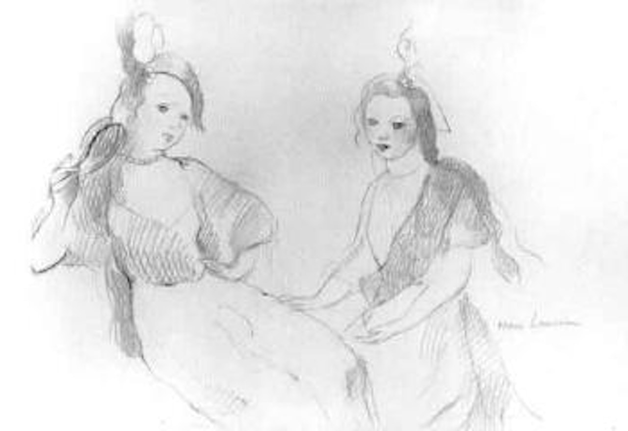 Deux jeunes filles by Marie Laurencin
