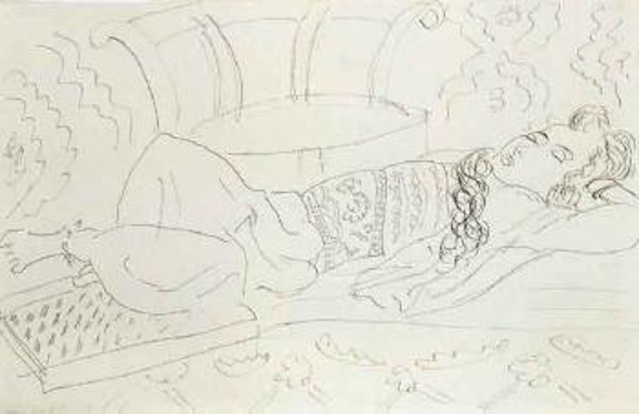 L'odalisque assoupie au fauteuil turc by Henri Matisse