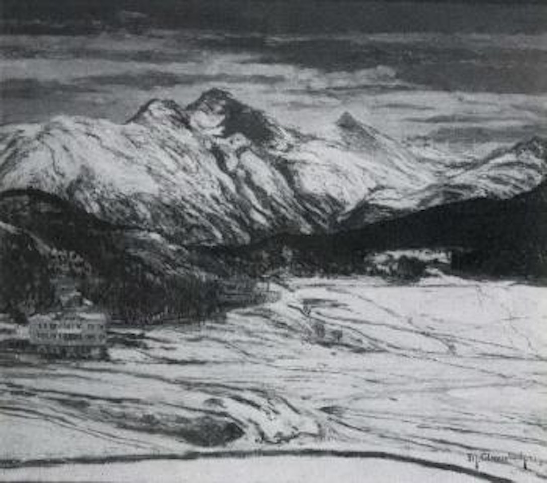 Snow capped mountains by Max Clarenbach