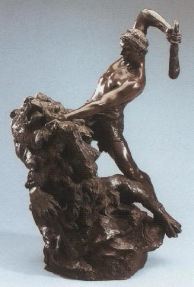 Hercules slaying the lion by French School