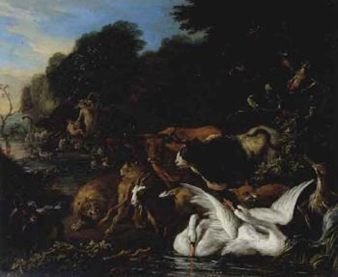 Paradise landscape by Flemish School