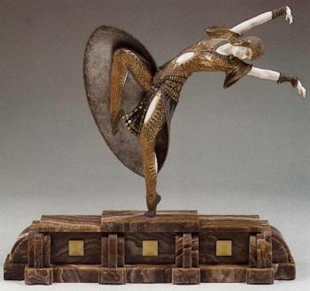 Danseuse bras leves by Demetre Chiparus