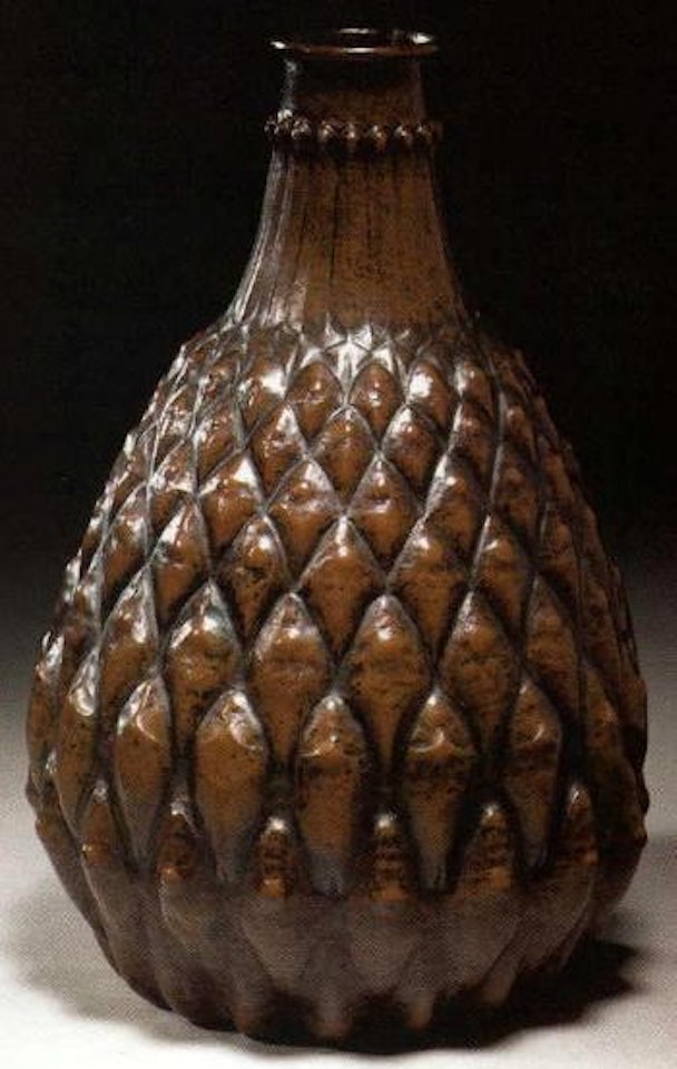Vase ananas by Jean Dunand