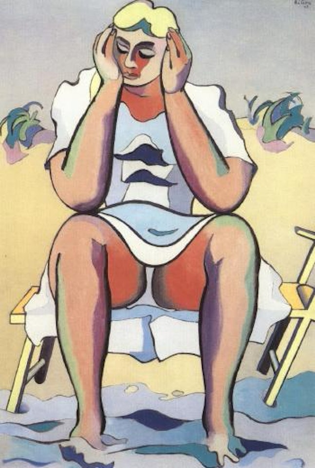 La fille aux pieds dans l'eau by Jean Hélion