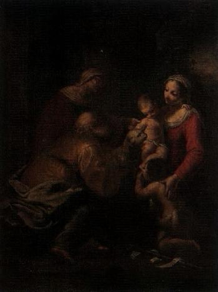 Holy Family with Infant St John and Elisabeth by Italian School