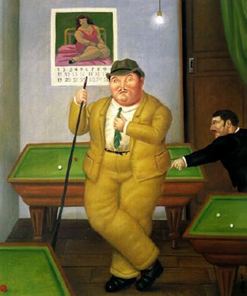 Snooker pool by Fernando Botero