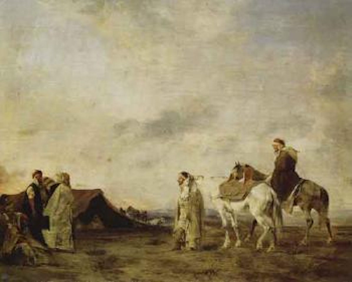 Bedouin camp by Eugene Fromentin