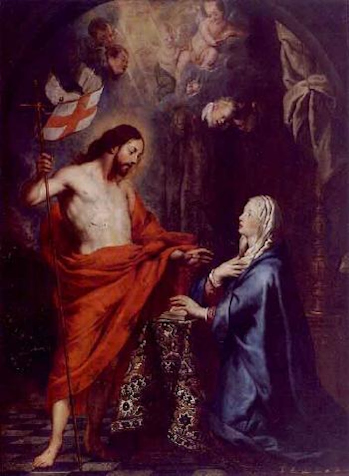 Christ appears to his Mother after Resurrection by Spanish School