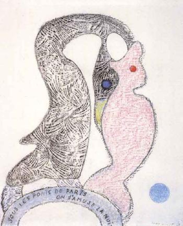 Sous les ponts de Paris, on s'amuse la nuit by Max Ernst