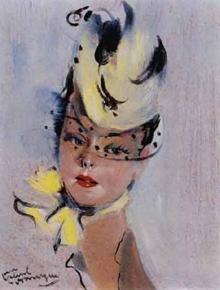 Jeune femme a la voilette by Jean Gabriel Domergue