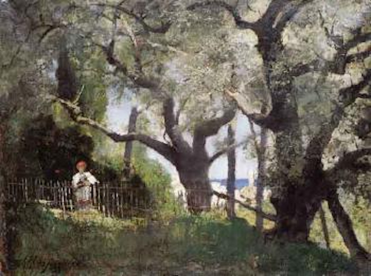 Sur les hauteurs d'Antibes by Henri Harpignies