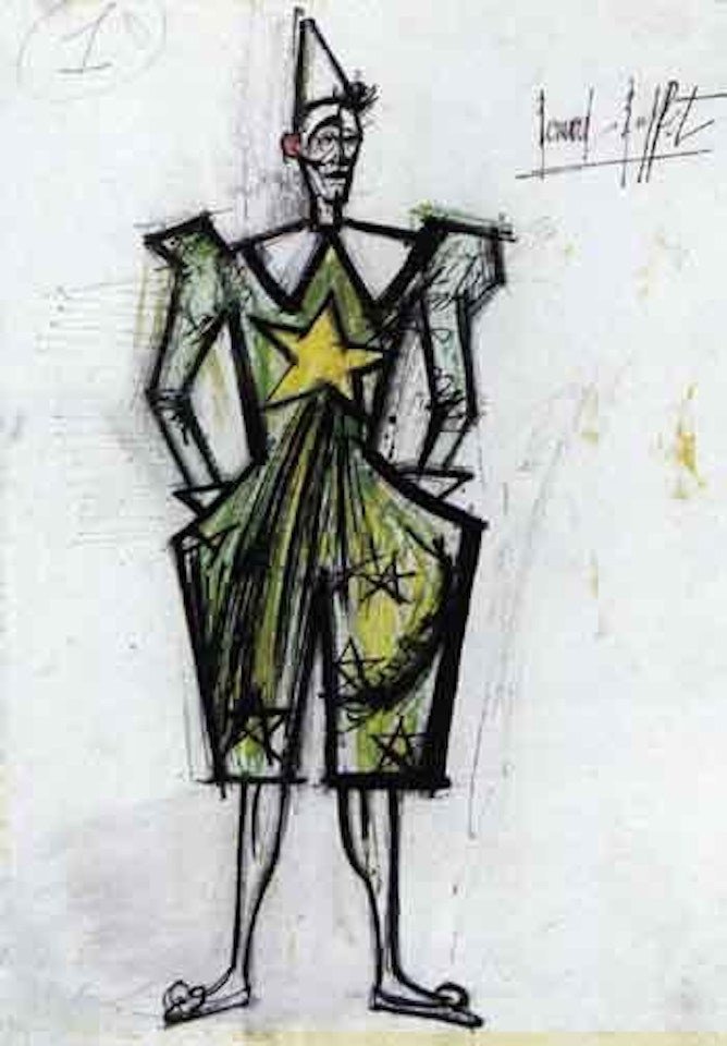 Le clown blanc, gardien de la porte 7 by Bernard Buffet