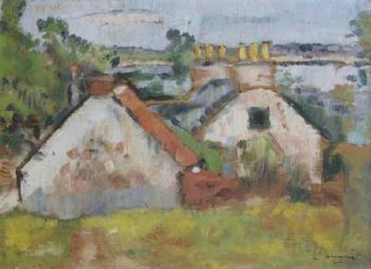 Fifeshire landscape by George Leslie Hunter