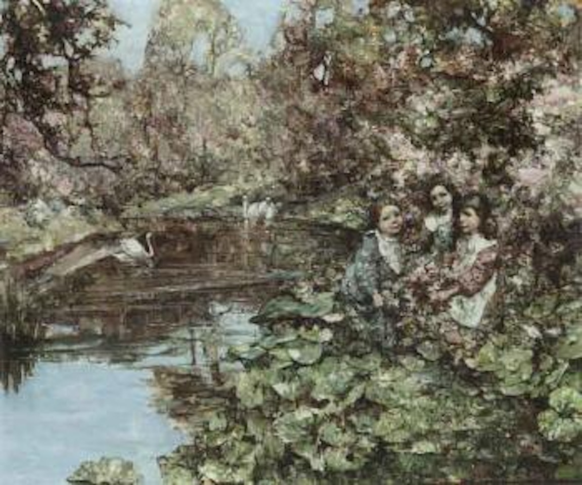 Lily pond by Edward Atkinson Hornel