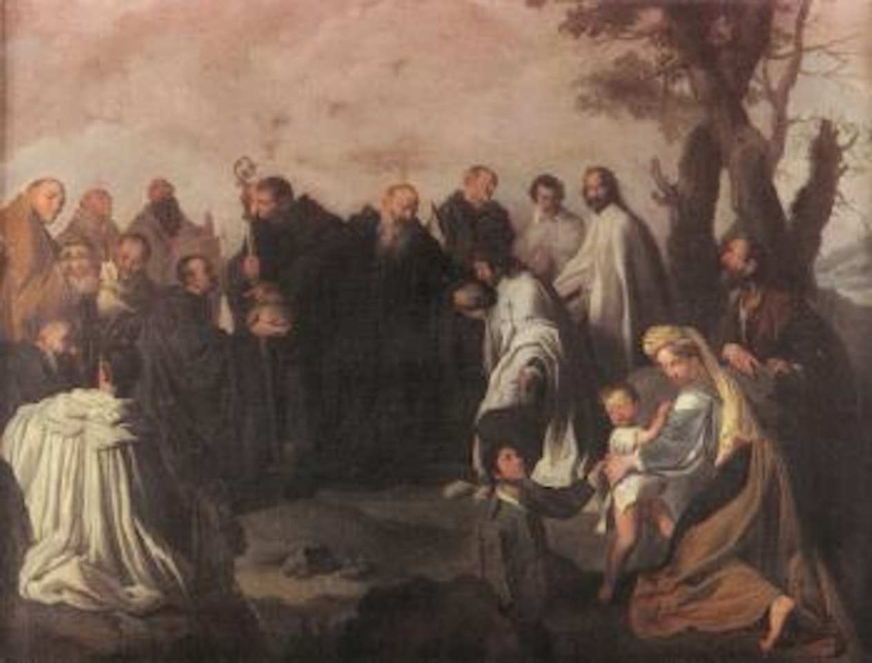 Religious figures kneeling by Pietro Novelli
