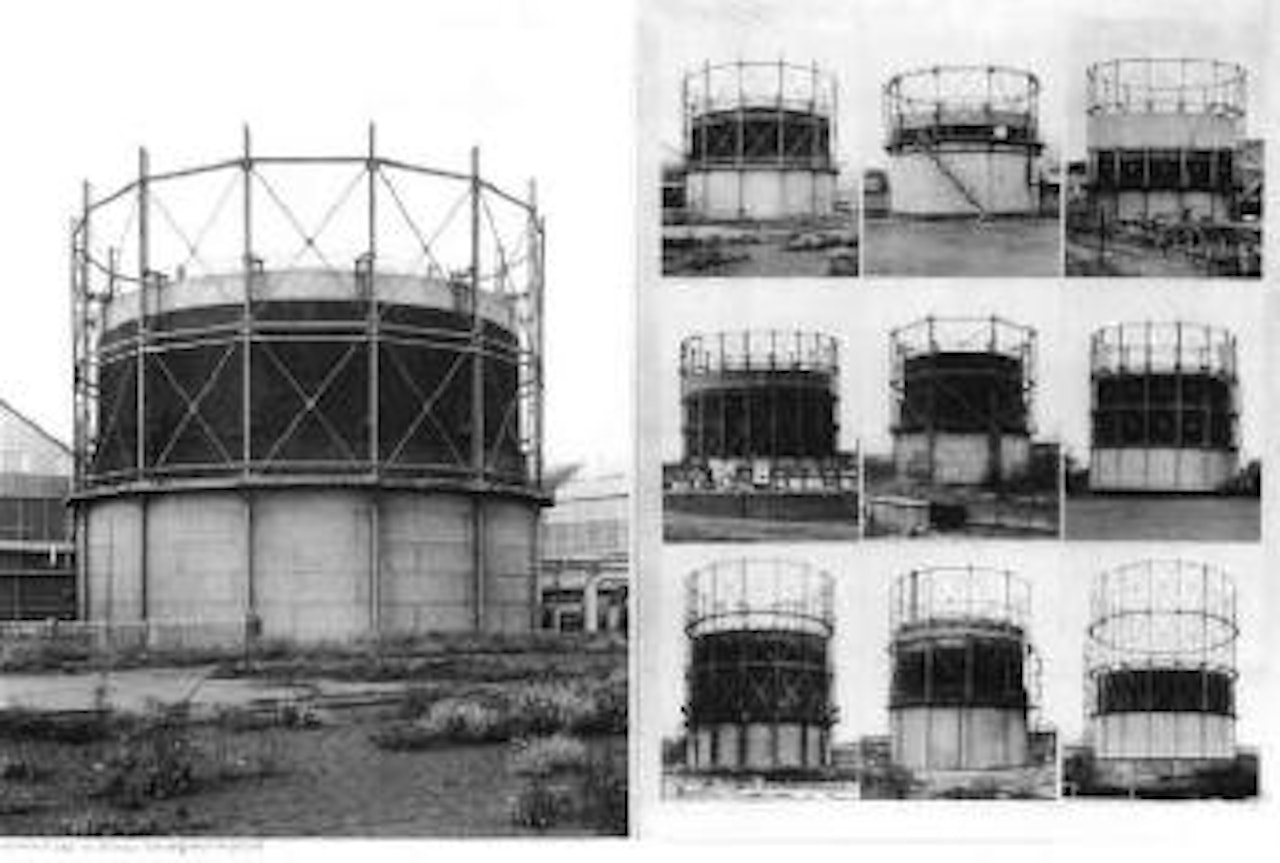 Gas container in Lens by Bernd & Hilla Becher
