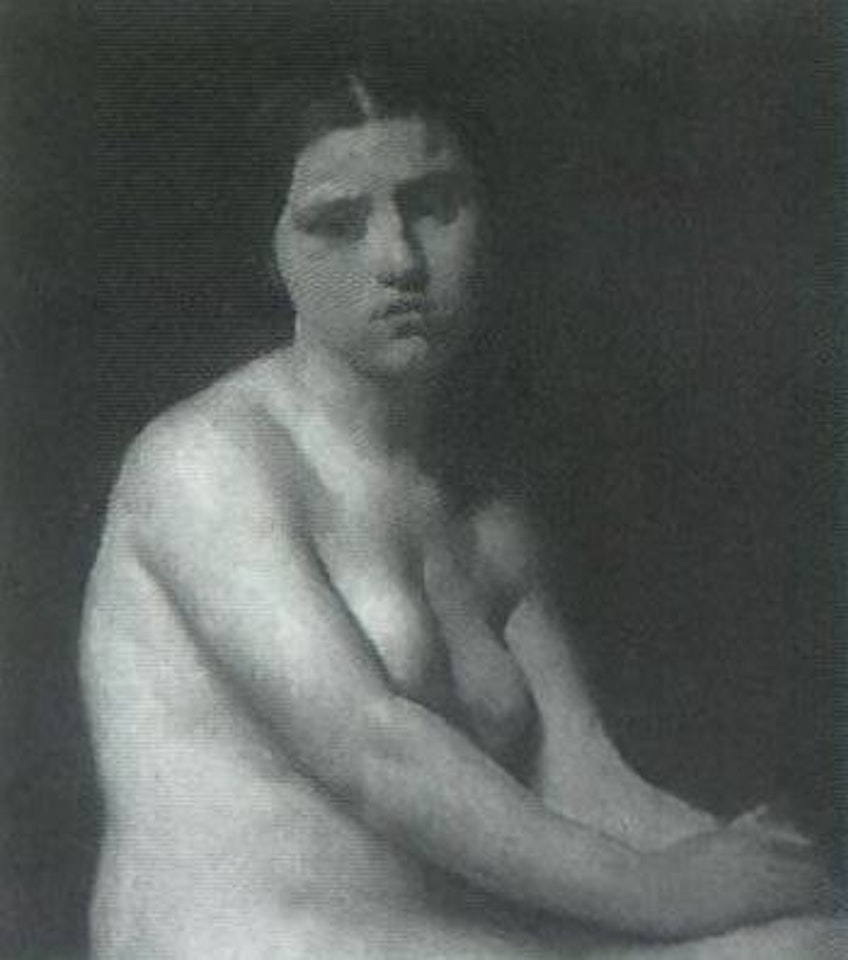 Female nude by Michael von Munkacsy