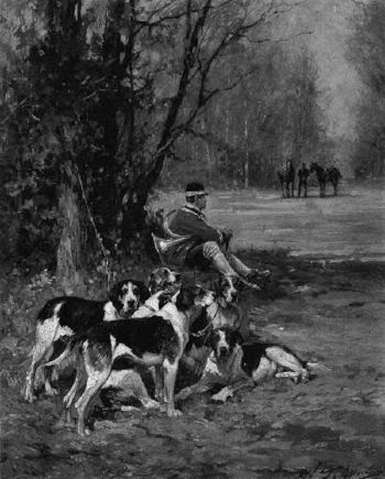 Hunting scene by Olivier de Penne