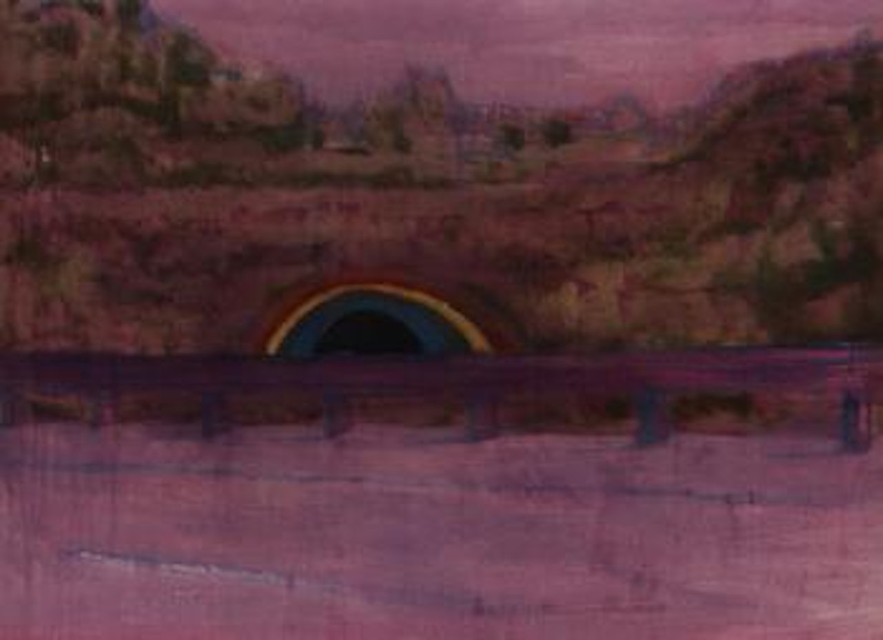 Country rock, tunnel by Peter Doig