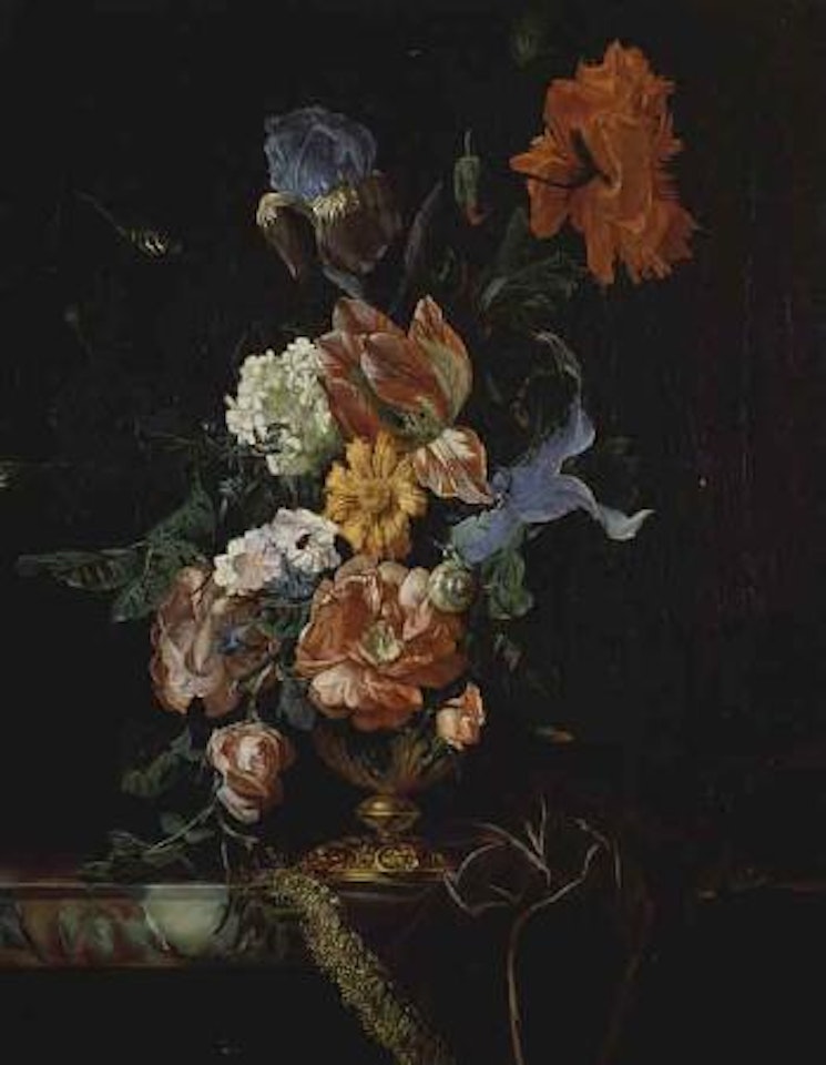 Still life of flowers by Jacob van Walscapelle