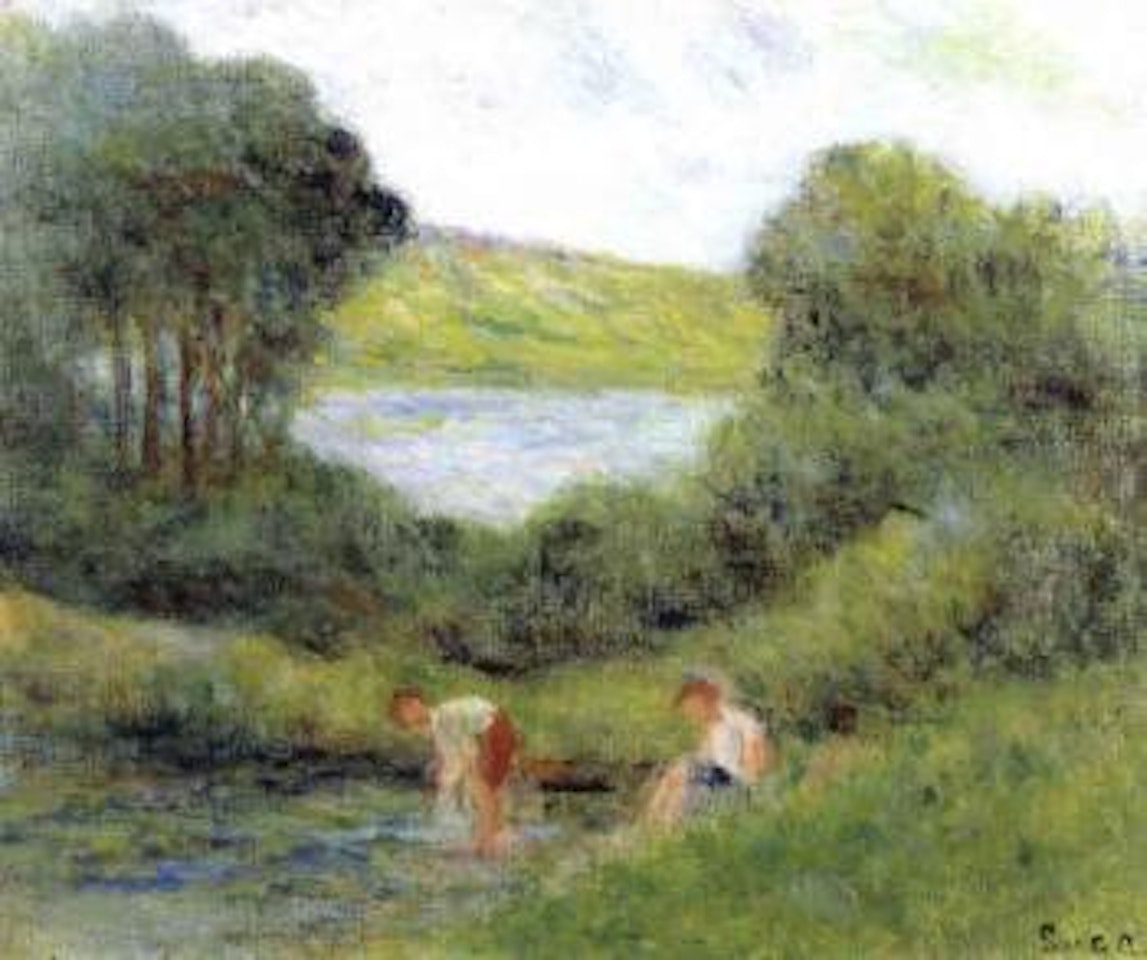 Baignade a Rolleboise by Maximilien Luce