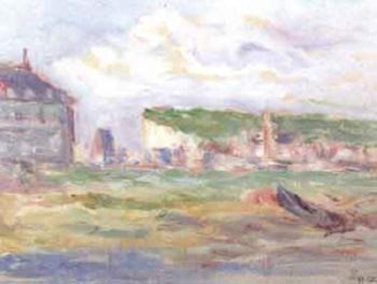 La plage du Treport by Maximilien Luce