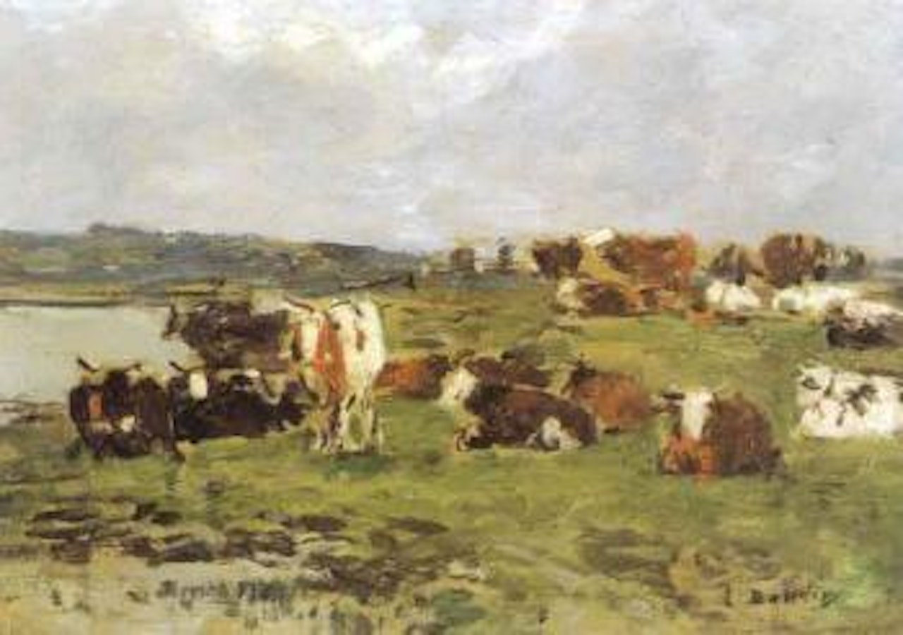 La mare a Deauville by Eugène Boudin
