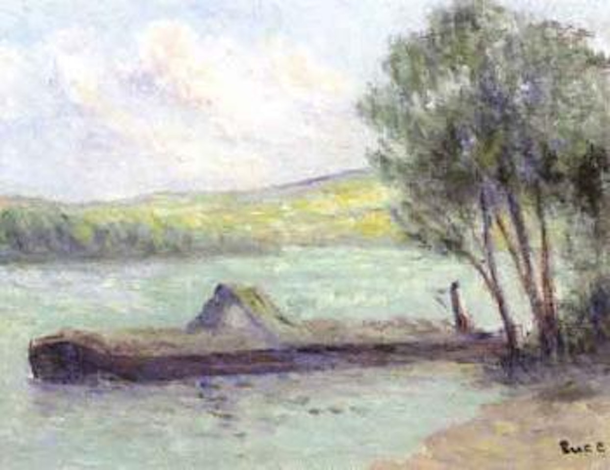 Peniche sur la Seine by Maximilien Luce