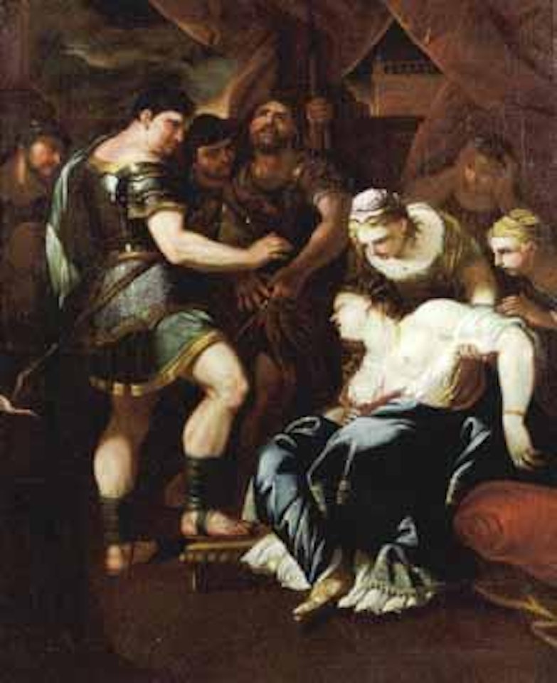 The death of Lucrezia by Circle of Luca Giordano
