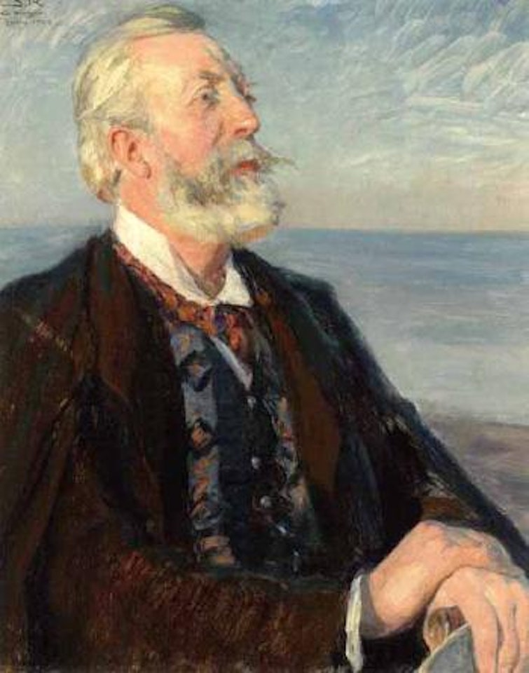 Portrait of Ole Kristoffersen, painted as study for portrait of Holger Drachmann by Peder Severin Kröyer