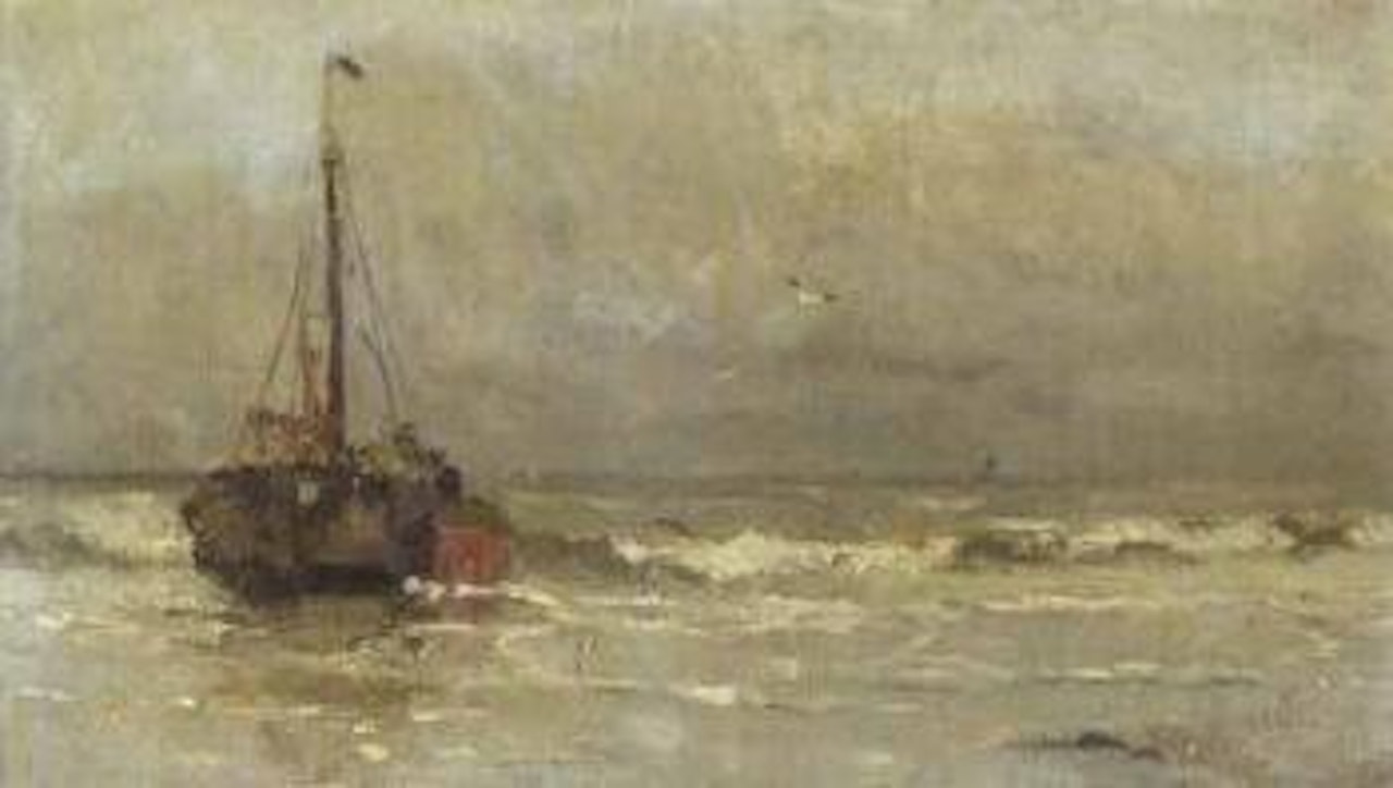Bomschuit in breakers by Gerhard Arij Ludwig Morgenstjerne Munthe