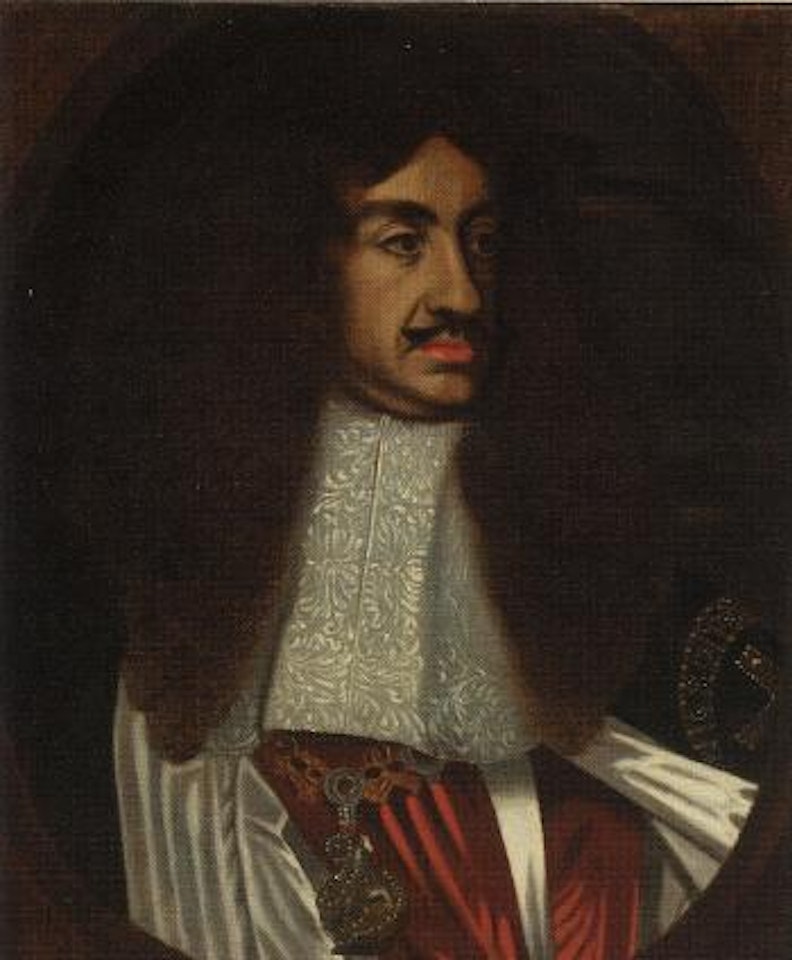 Portrait of Charles II wearing garter robes by Sir Peter Lely