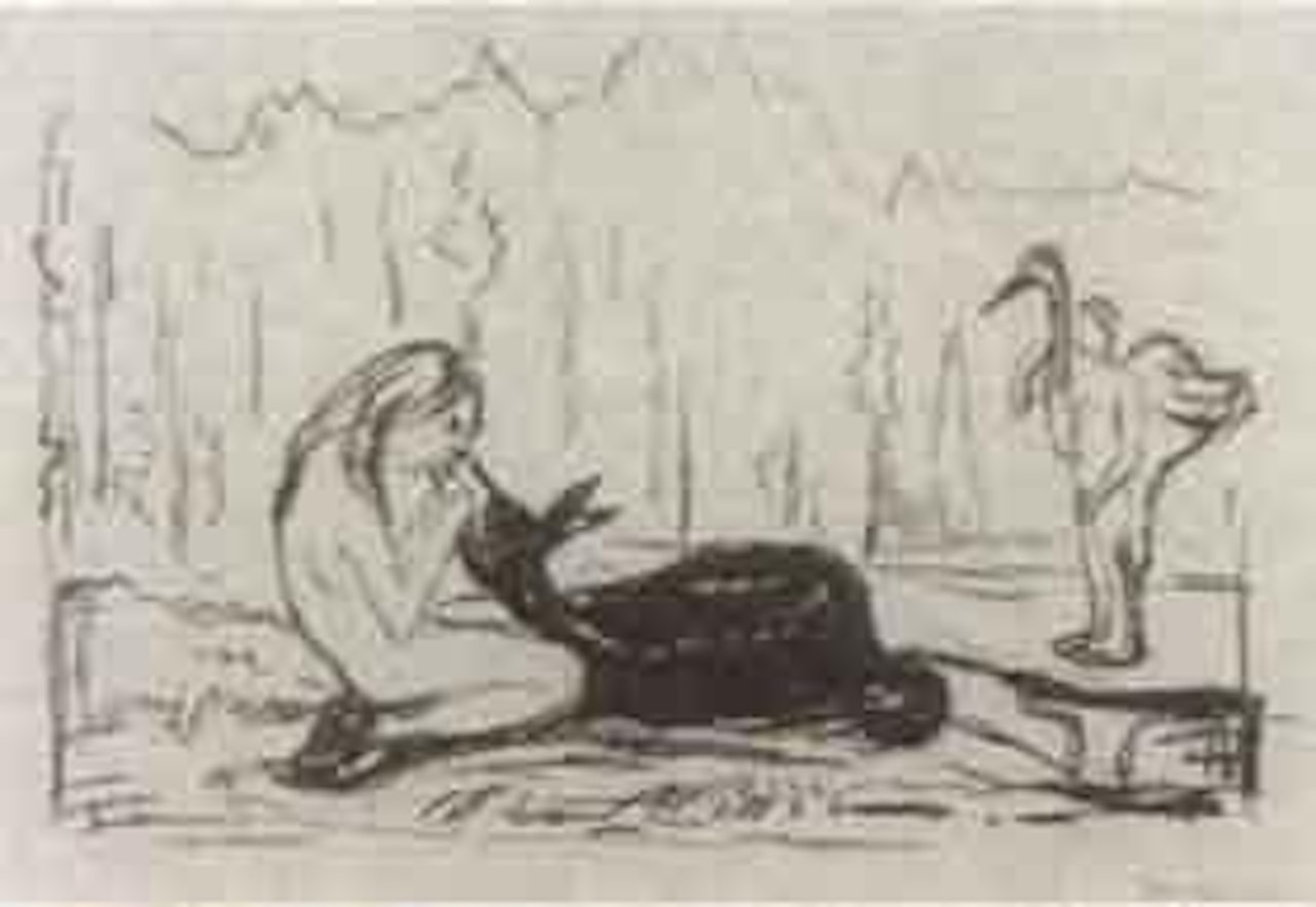 Omega and the deer by Edvard Munch