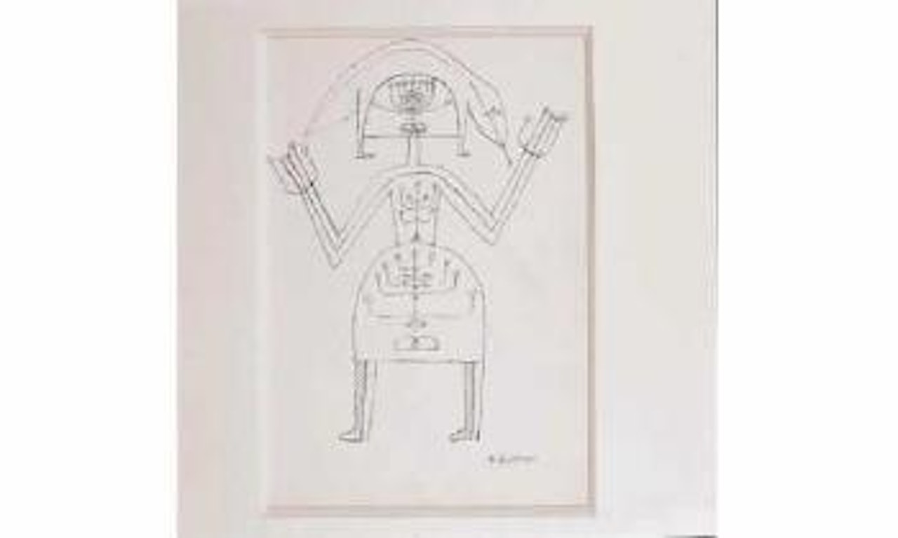 Sans titre, femme-lezard by Victor Brauner