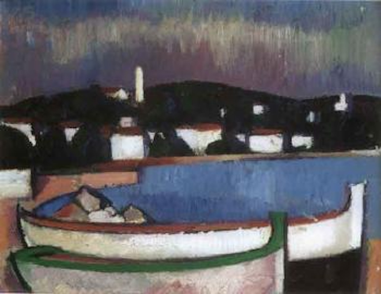 Fishing boats by John Duncan Fergusson