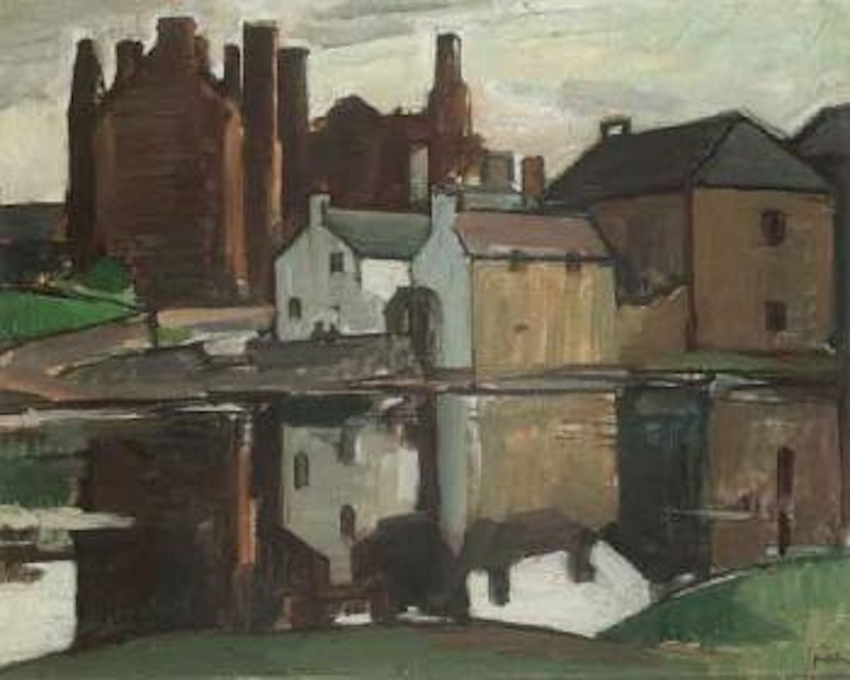 Kircudbright Castle reflections by Samuel John Peploe