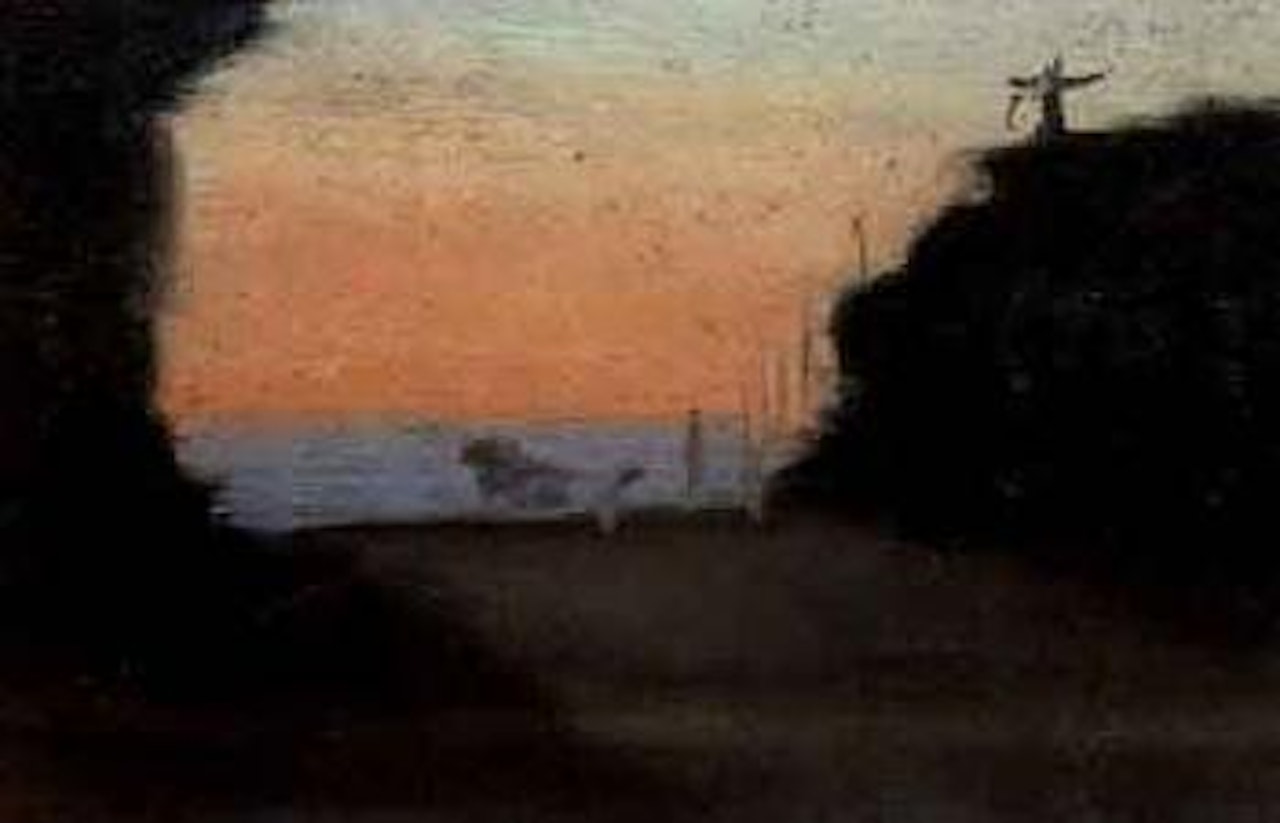 Last light, Beach Road by Clarice Beckett
