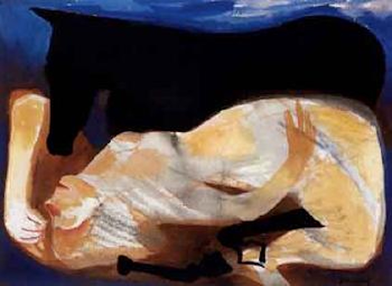 Nude and horse by Charles Blackman