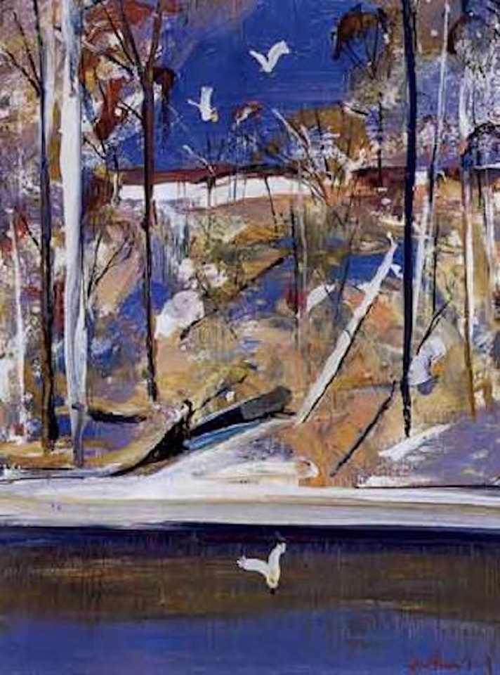 White cockatoos on the shoalhaven by Arthur Merric Bloomfield Boyd