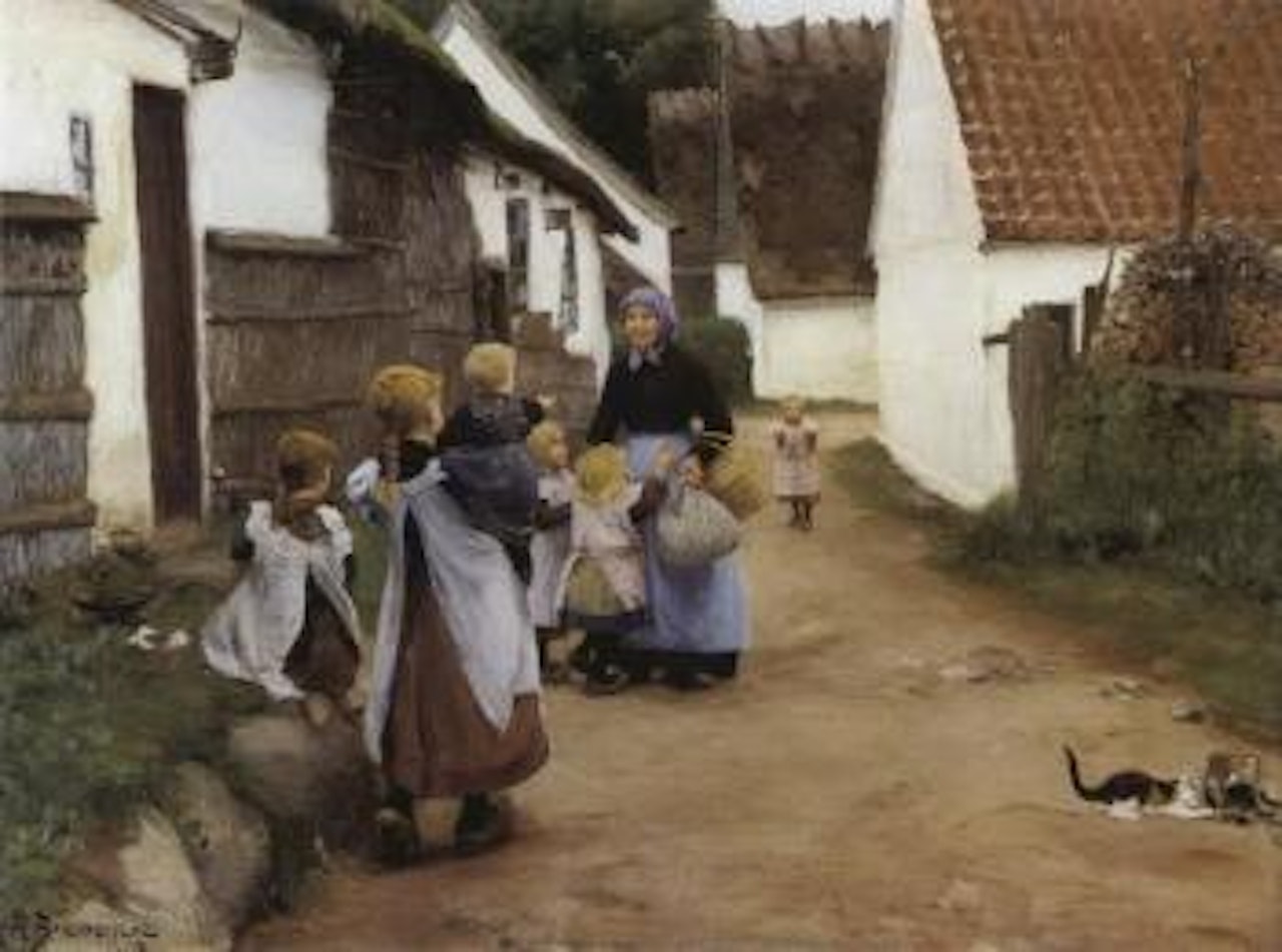 Happy meeting by Hans Andersen Brendekilde