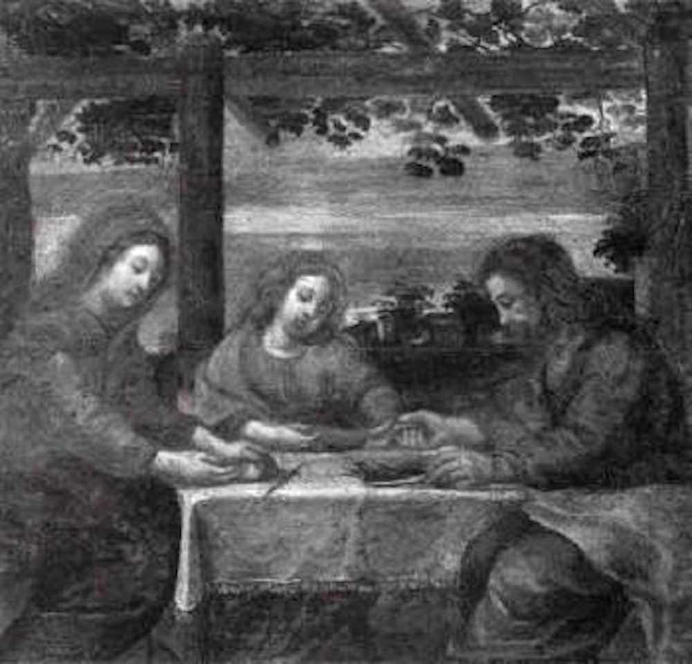 Christ with Mary and Martha by Italian School