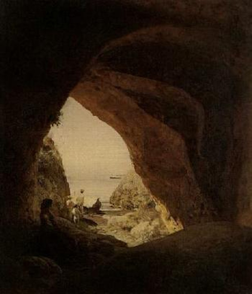 Grotta in Italy by Oswald Achenbach