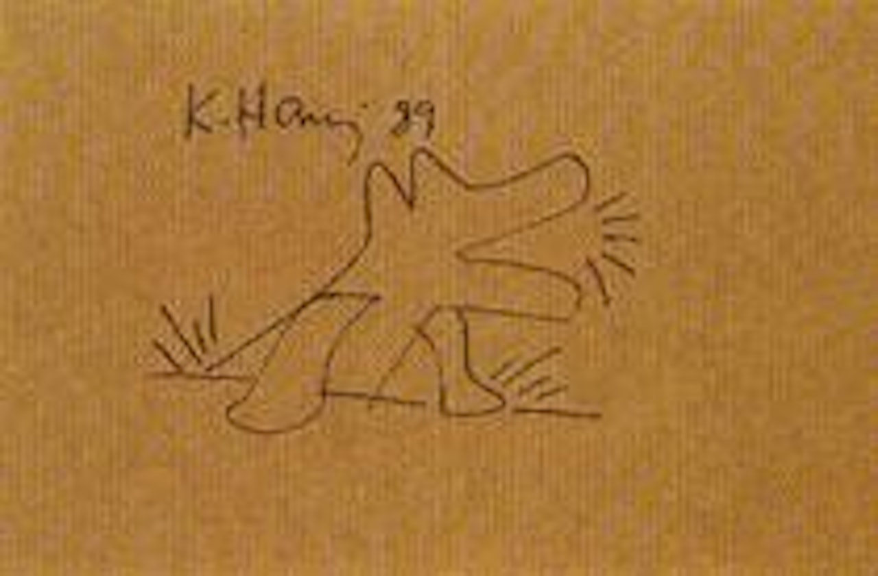 Dog barking by Keith Haring