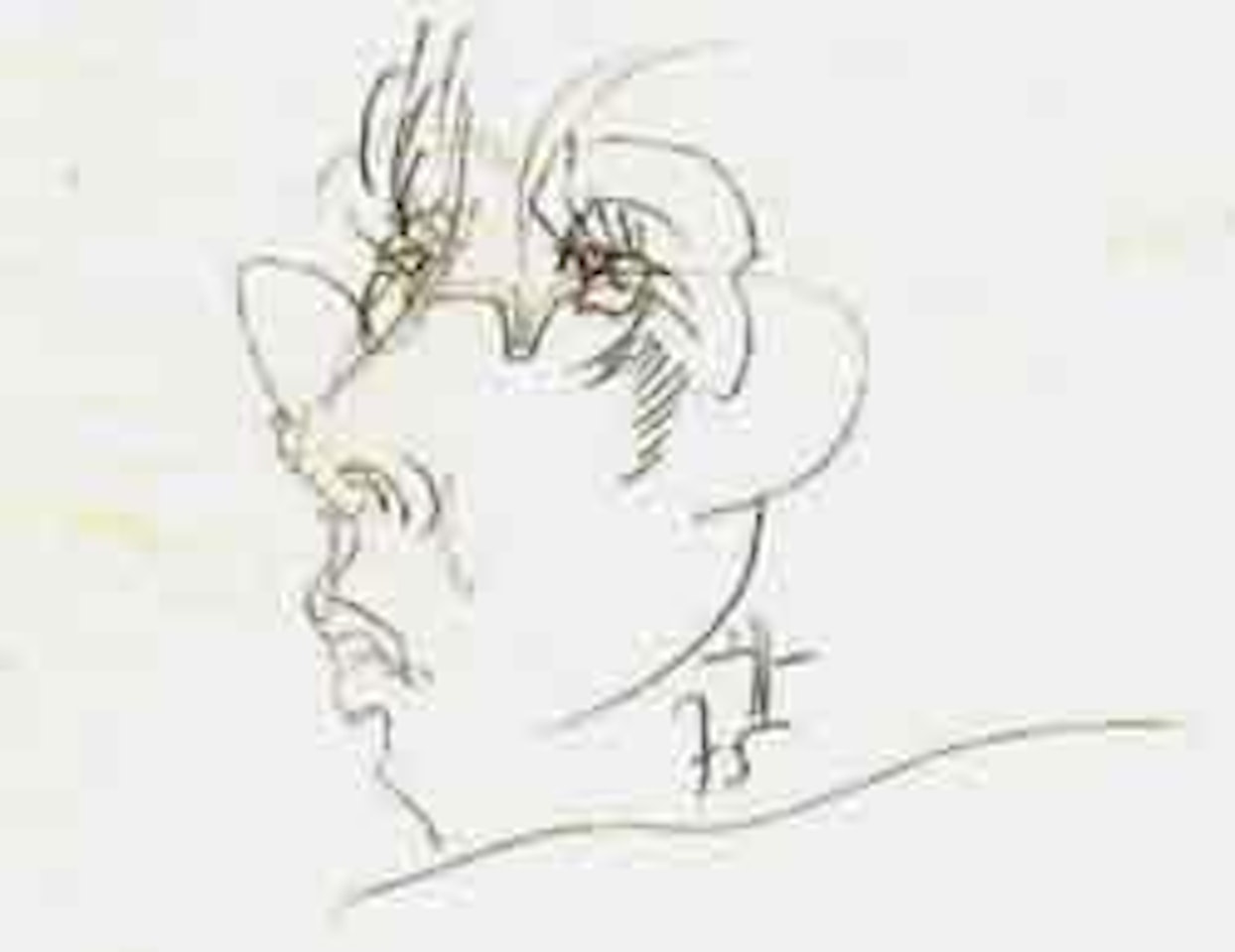 Portrait of the artist by Horst Janssen