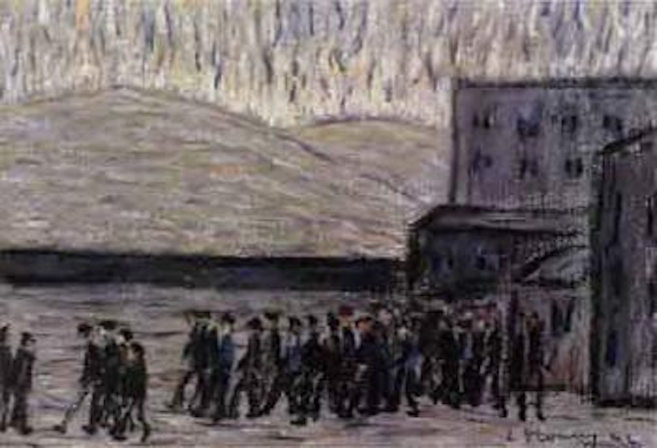 Coming from the match by Laurence Stephen Lowry
