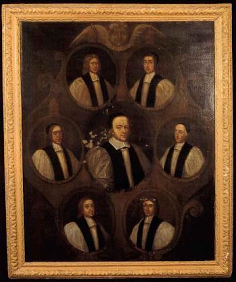 The Seven Bishops put in the Tower by James II by English School