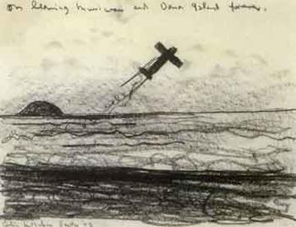 On leaving Muriwai and Oaia Island forever by Colin Mccahon