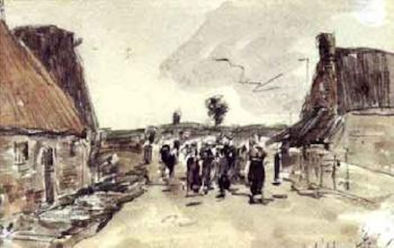 La chaumiere by Eugène Boudin